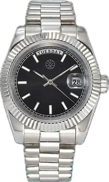 Black Dial Steel Bracelet Lux Day-Date President