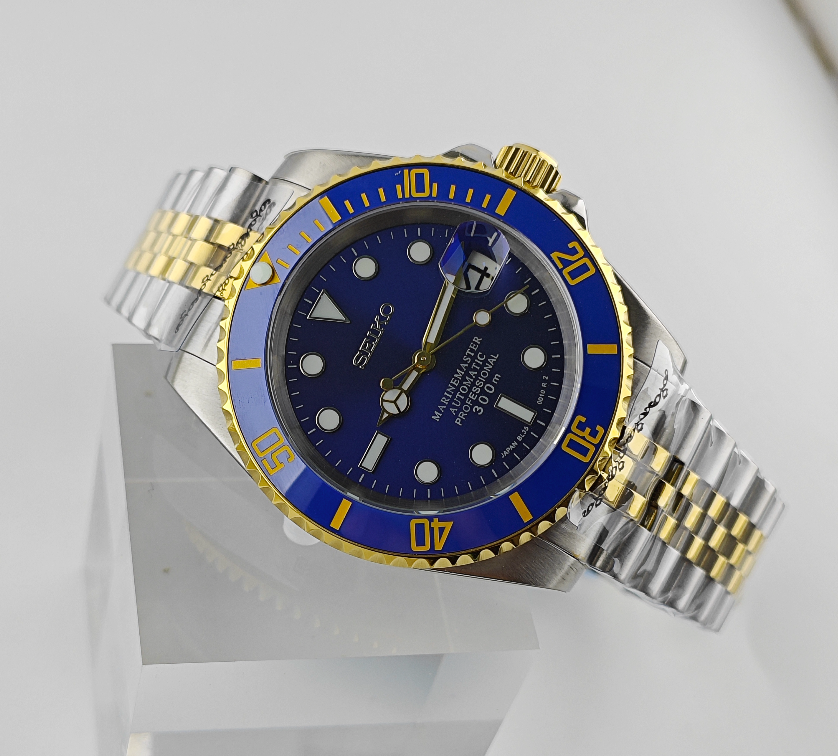 Bluesy Two-Tone Gold Submariner - Jubilee Bracelet - N35 Automatic Movement