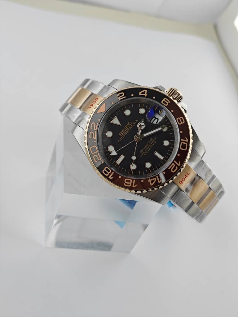 Root Beer GMT Two-Tone Rose NH34 Automatic Movement