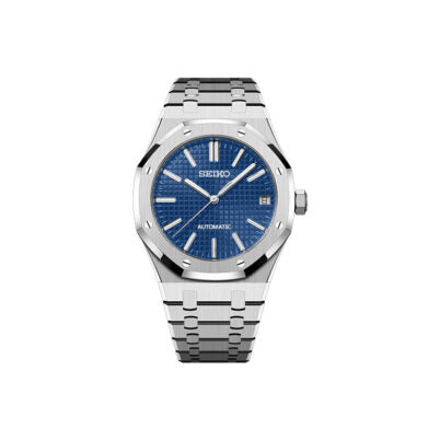 Blue Lux Oak Steel Bracelet - NH35 Automatic Movement